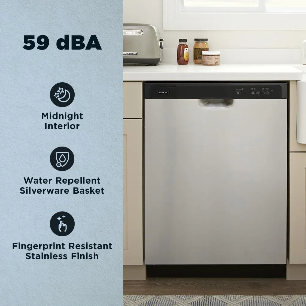 Amana ADFS2524RS Amana Dishwasher With Midnight Interior