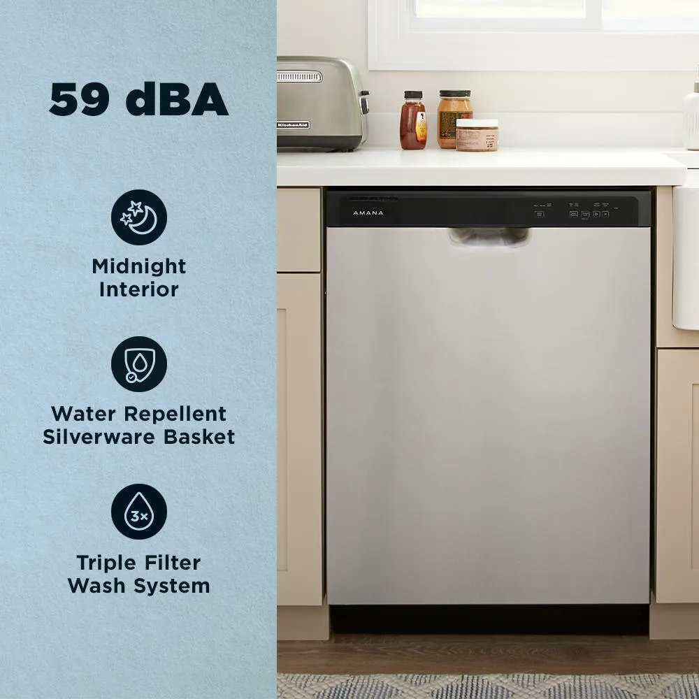 Amana ADFS2524RS Amana Dishwasher With Midnight Interior