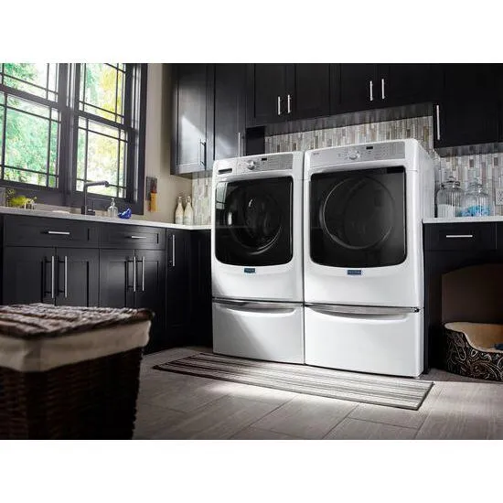 Amana XHPC155XW 15.5 Laundry Pedestal With Chrome Handle And Storage Drawer - White