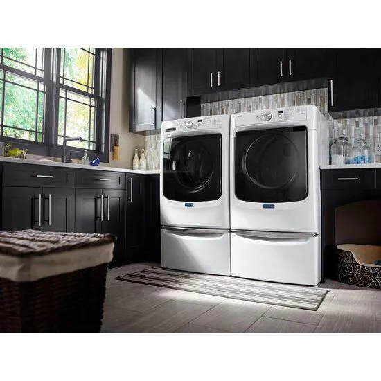 Amana XHPC155XW 15.5 Laundry Pedestal With Chrome Handle And Storage Drawer - White