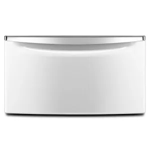 Amana XHPC155XW 15.5 Laundry Pedestal With Chrome Handle And Storage Drawer - White