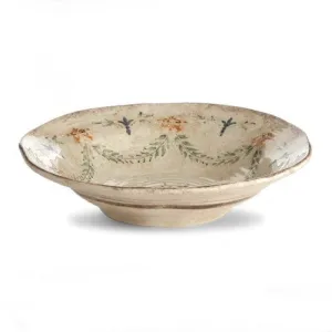 Arte Italica Medici Shallow Bowl. Cream