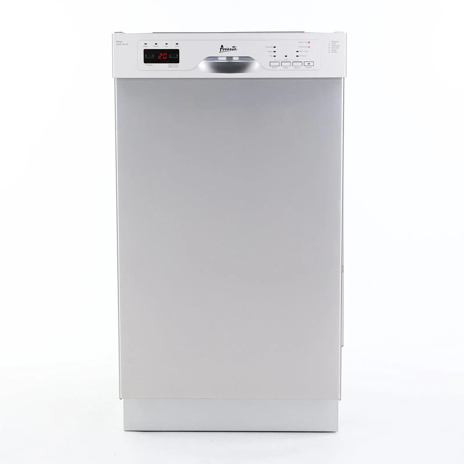 Avanti DWF18V3S 18 Built In Dishwasher