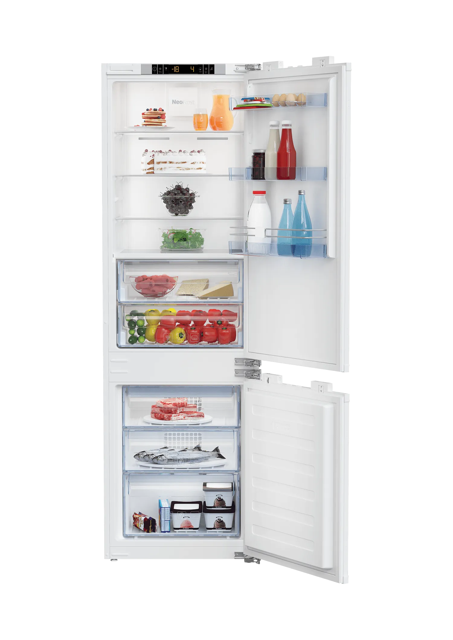 Beko BBBF2410 22 Built-In Refrigerator-Bottom Freezer