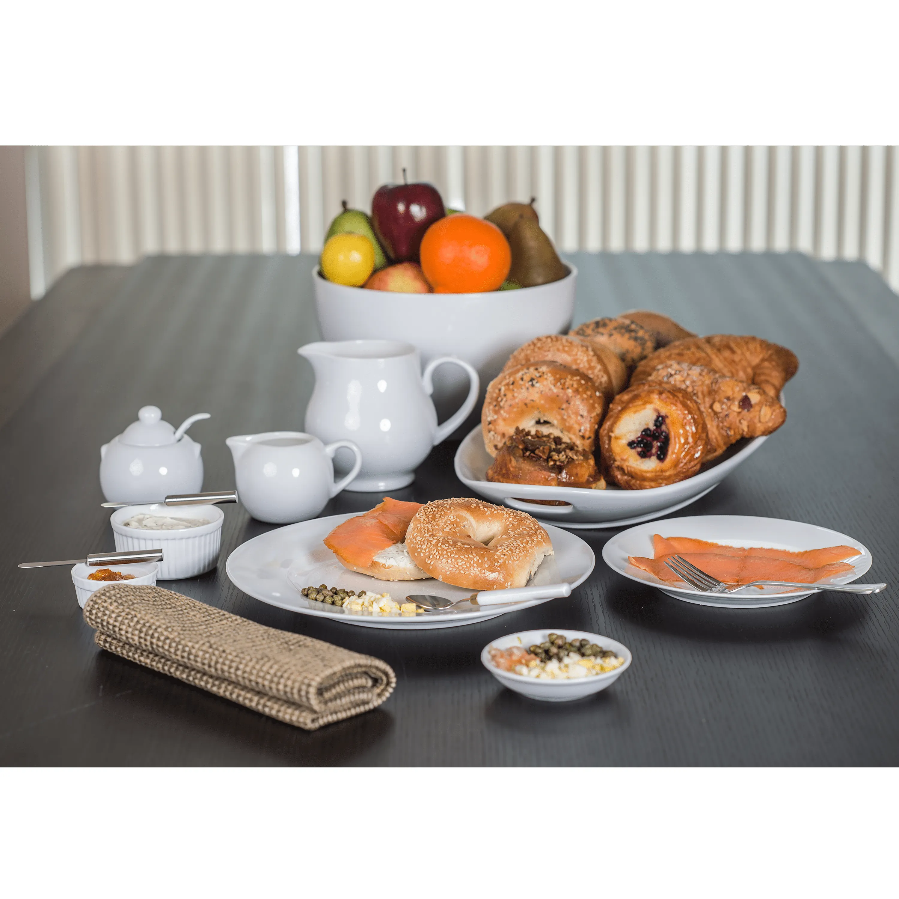 BIA White Porcelain Creamer - 8oz.