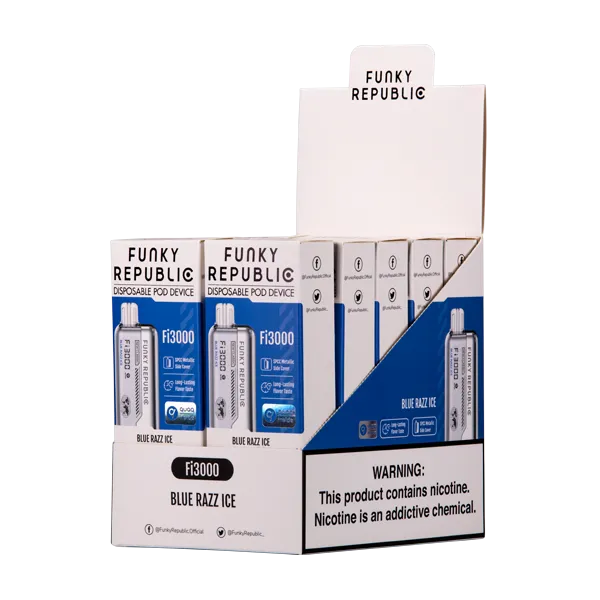 Blue Razz Ice Funky Republic Fi3000
