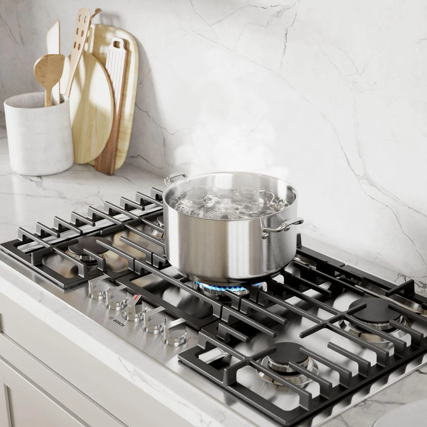 Bosch  800 Series Gas Cooktop 36'' Stainless Steel Ngm8658Uc