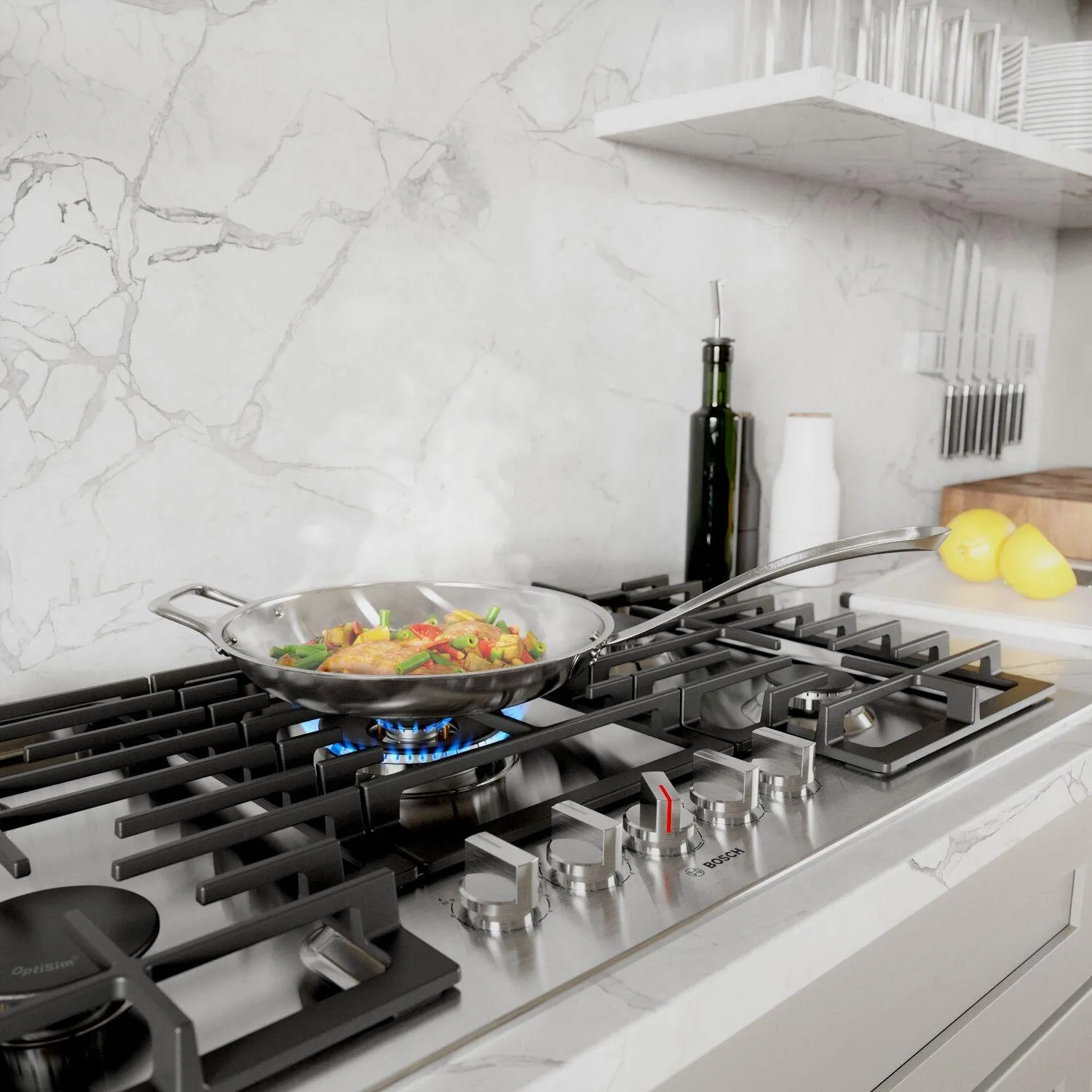 Bosch  800 Series Gas Cooktop 36'' Stainless Steel Ngm8658Uc