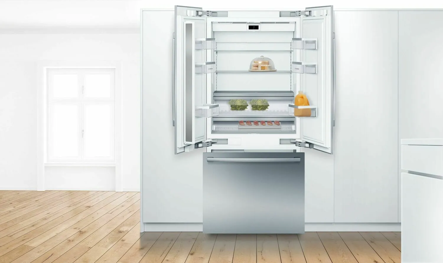 Bosch B36BT935NS Benchmark Built-In Bottom Freezer Refrigerator 36'' B36Bt935Ns