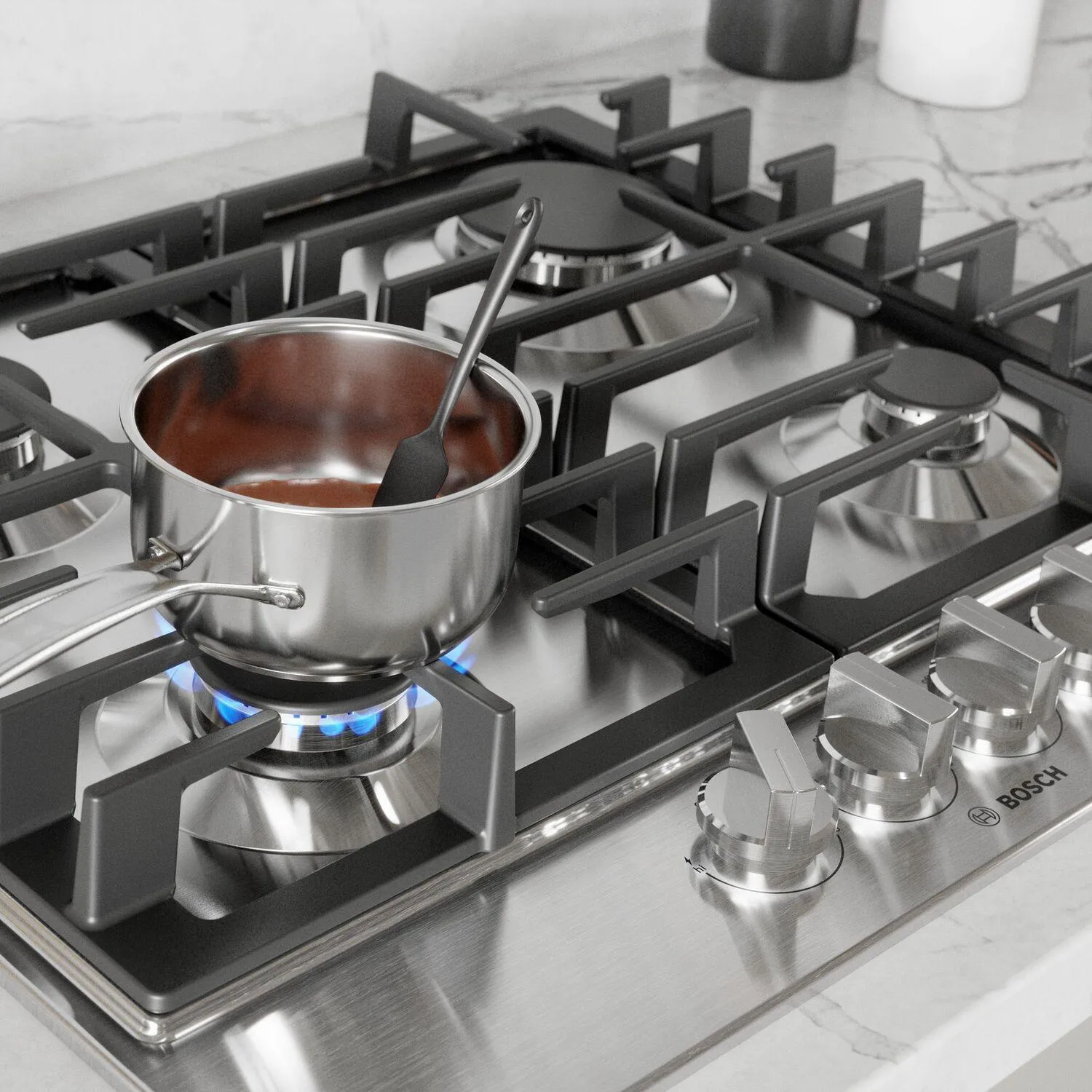 Bosch NGM5458UC 500 Series Gas Cooktop 24'' Stainless Steel Ngm5458Uc