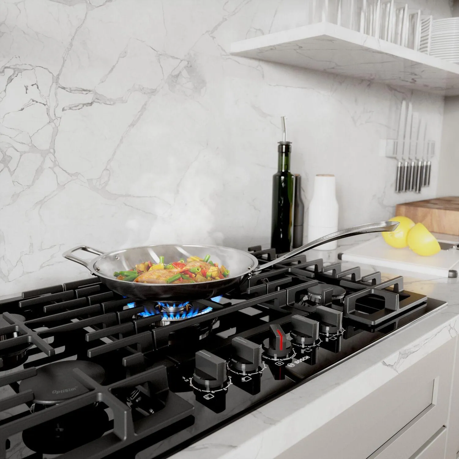 Bosch NGM8048UC 800 Series Gas Cooktop 30'' Black Ngm8048Uc