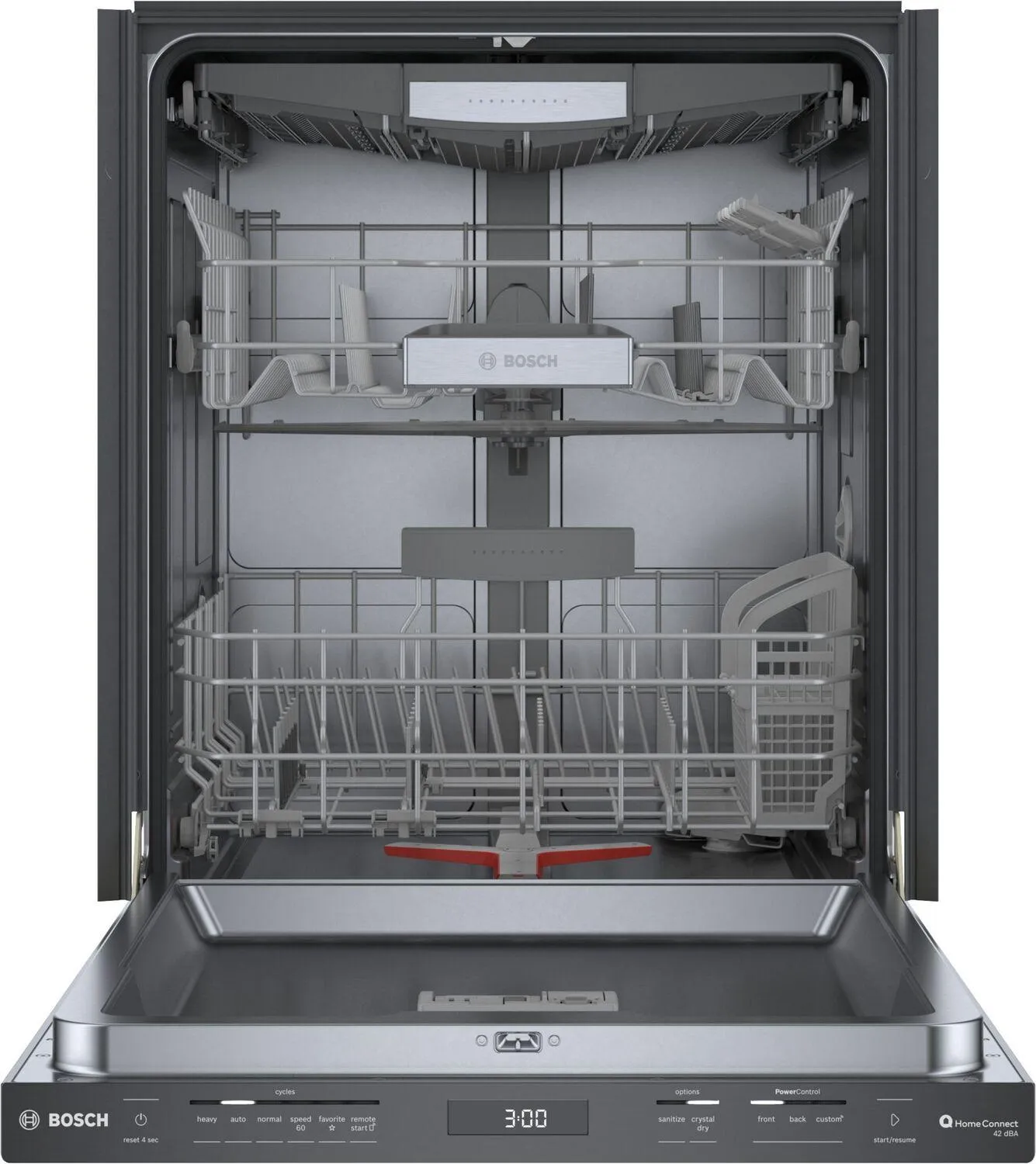 Bosch SHP78CM4N 800 Series Dishwasher 24 Black Stainless Steel