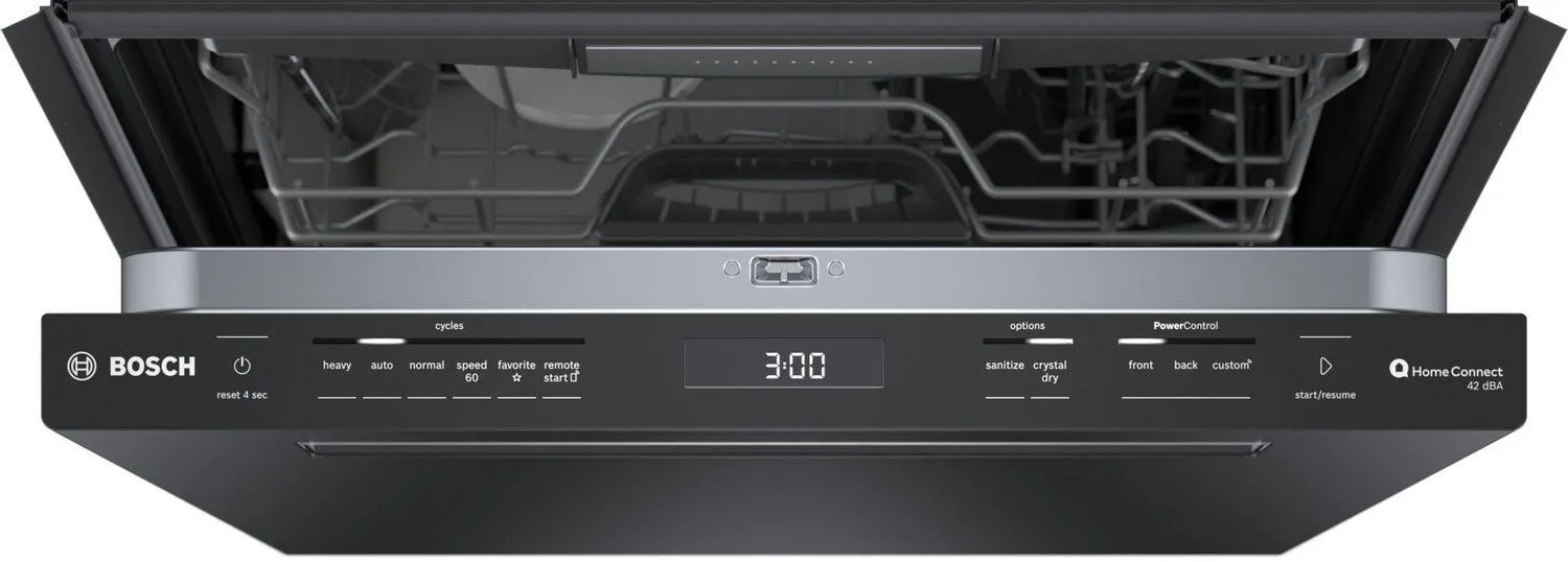 Bosch SHP78CM6N 800 Series Dishwasher 24 Black