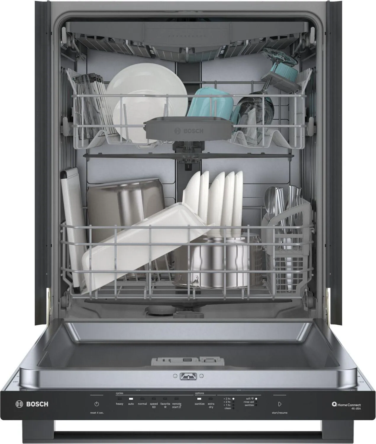 Bosch SHX5AEM4N 100 Premium Dishwasher 24 Black Stainless Steel