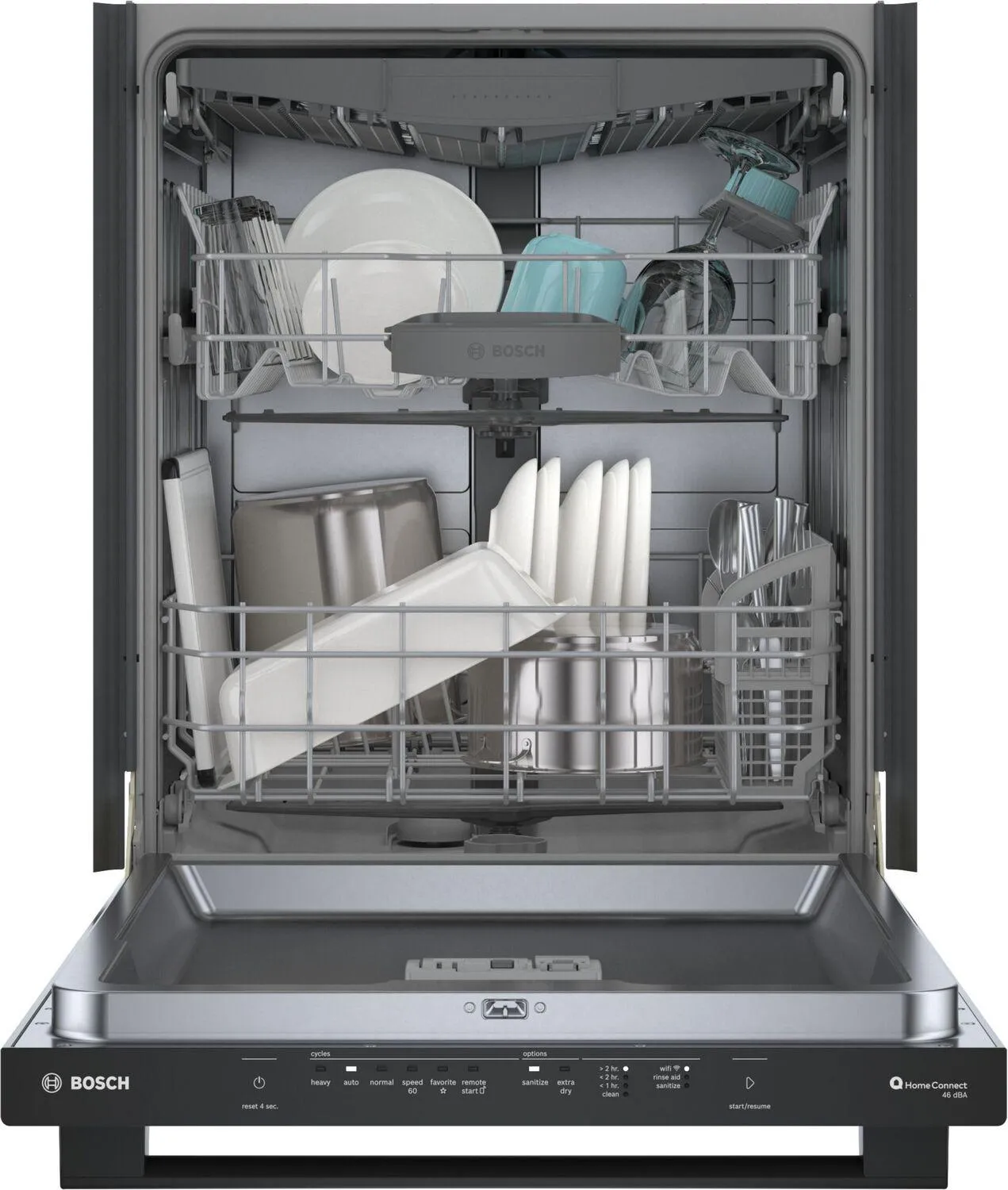 Bosch SHX5AEM6N 100 Premium Dishwasher 24 Black