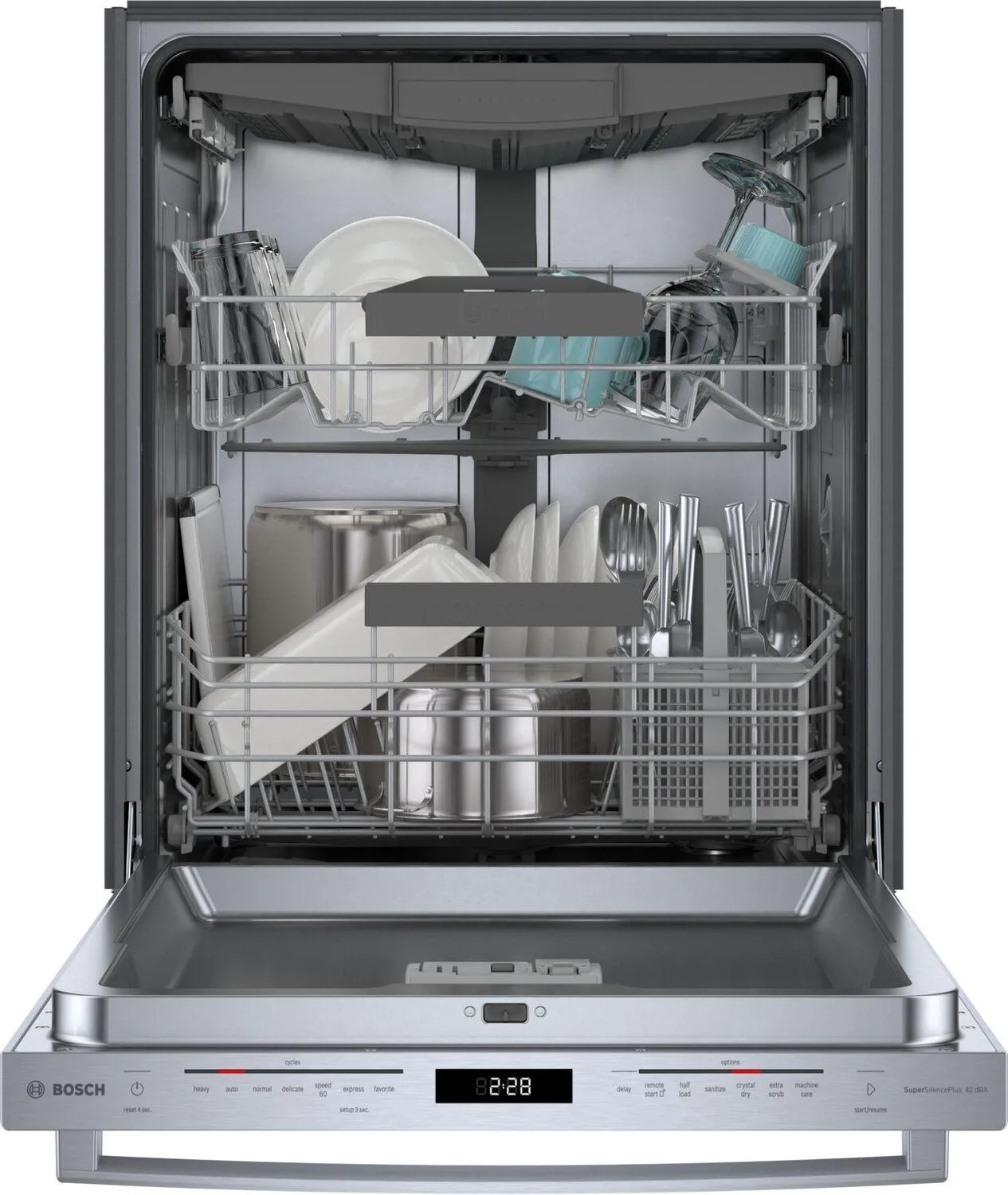 Bosch SHX78B75UC 800 Series Dishwasher 24 Stainless Steel