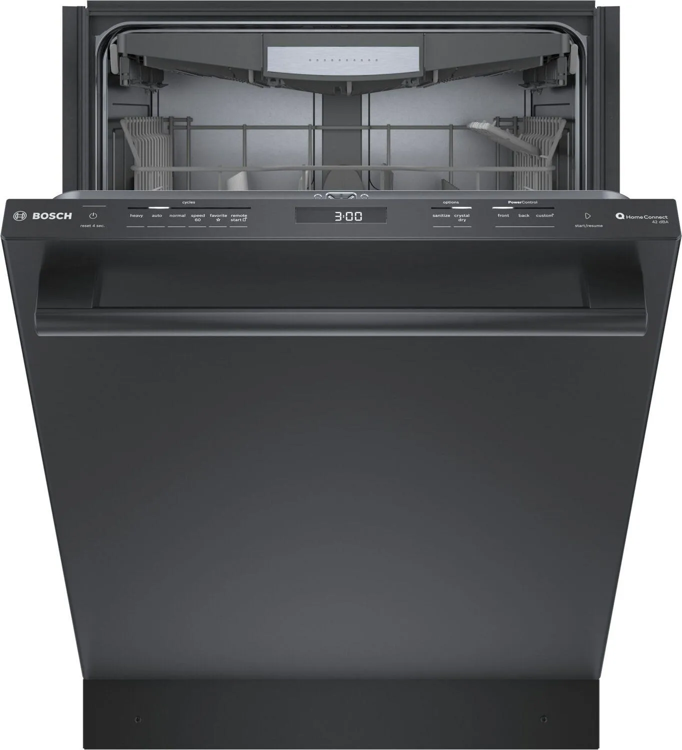 Bosch SHX78CM4N 800 Series Dishwasher 24 Black Stainless Steel