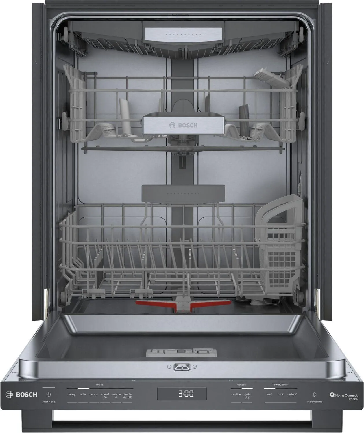 Bosch SHX78CM4N 800 Series Dishwasher 24 Black Stainless Steel