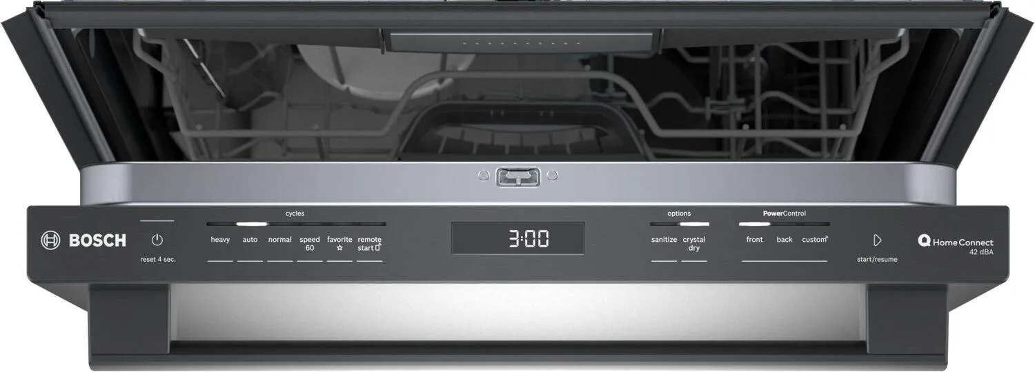 Bosch SHX78CM4N 800 Series Dishwasher 24 Black Stainless Steel