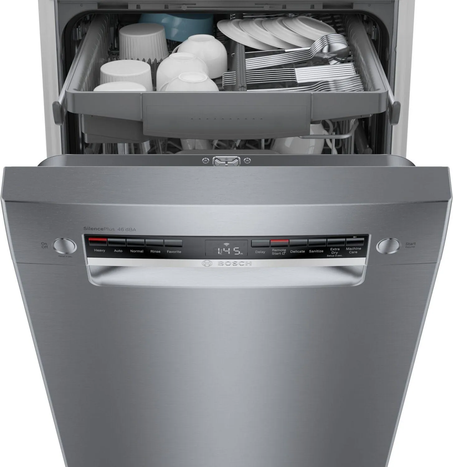 Bosch SPE53C55UC 300 Series Dishwasher 17 3/4 Stainless Steel Spe53C55Uc