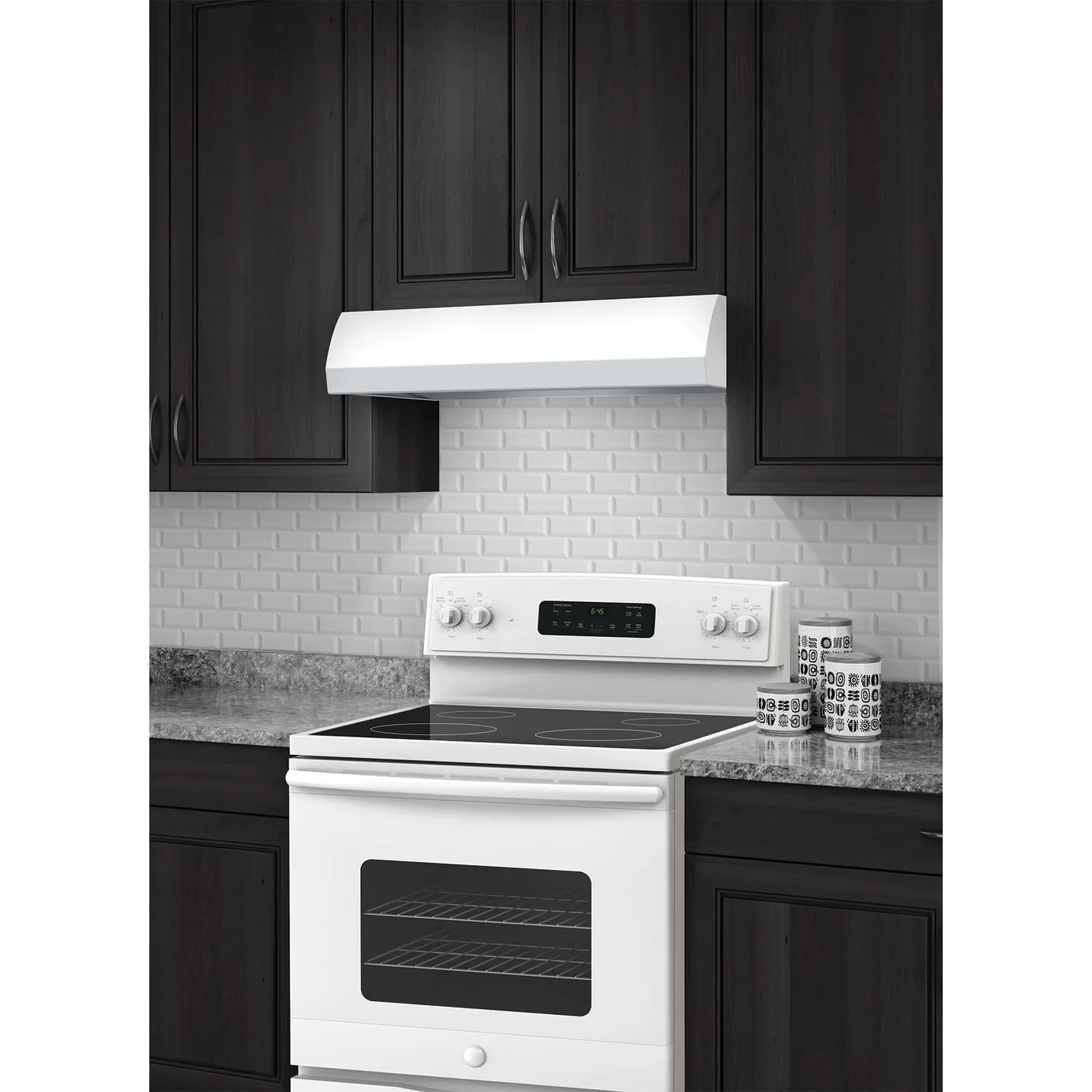 Broan BXT130WW Broan 30-Inch 4-Way Convertible Under-Cabinet Range Hood. 270 Max Cfm. White