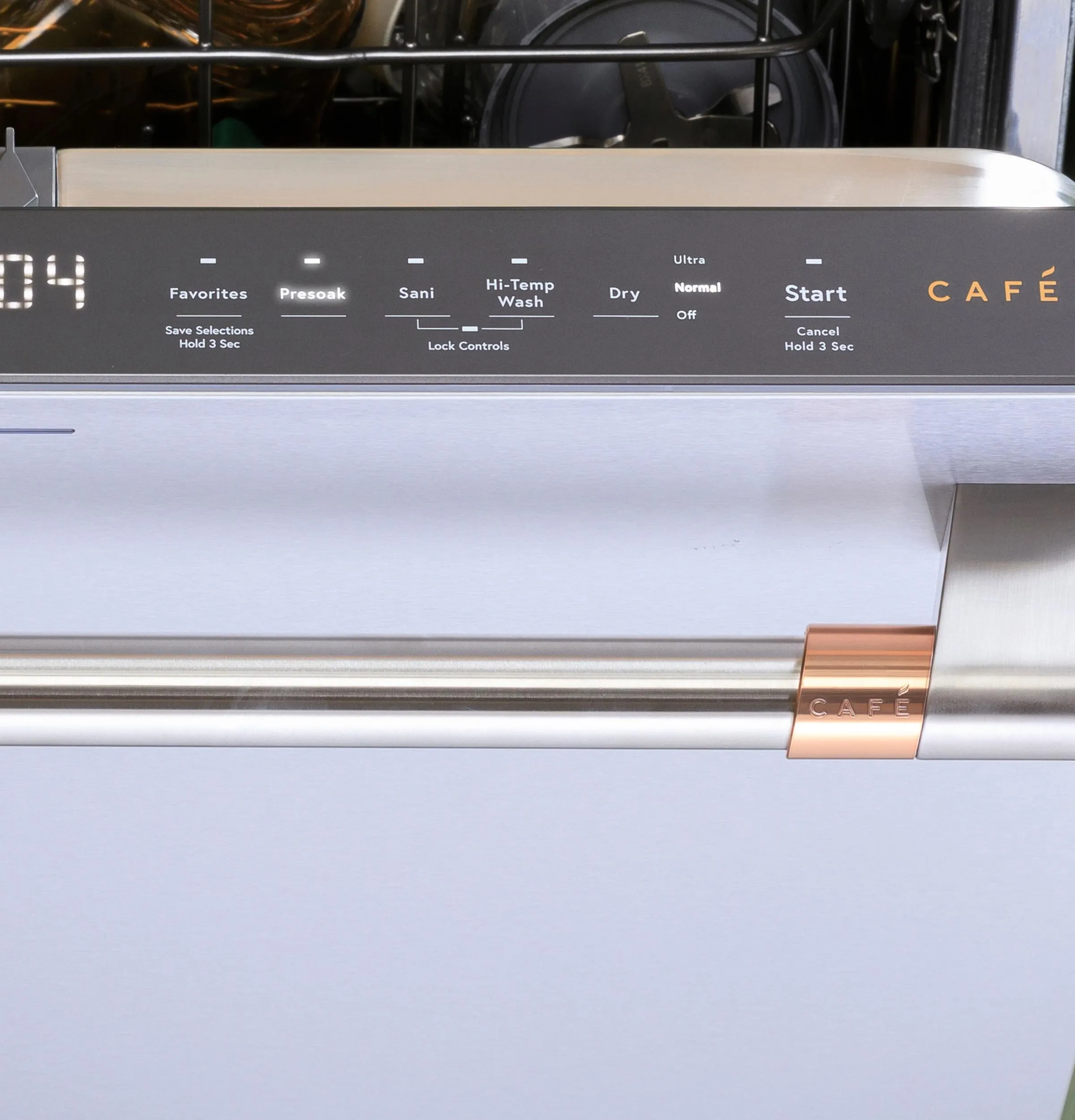 Cafe CDT828P2VS1 Caf&#8482; Customfit Energy Star Stainless Interior Smart Dishwasher With Ultra Wash & Dry. 42 Dba