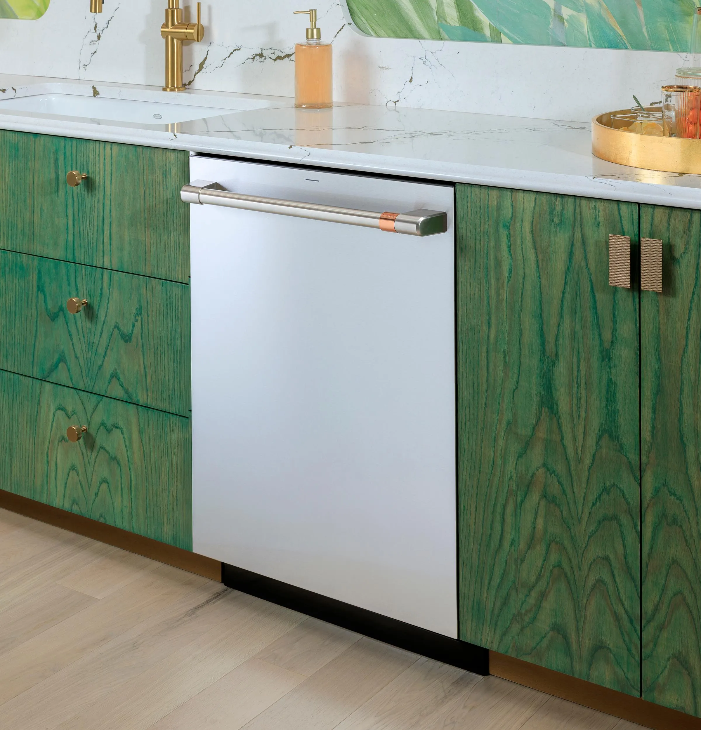 Cafe CDT828P2VS1 Caf&#8482; Customfit Energy Star Stainless Interior Smart Dishwasher With Ultra Wash & Dry. 42 Dba