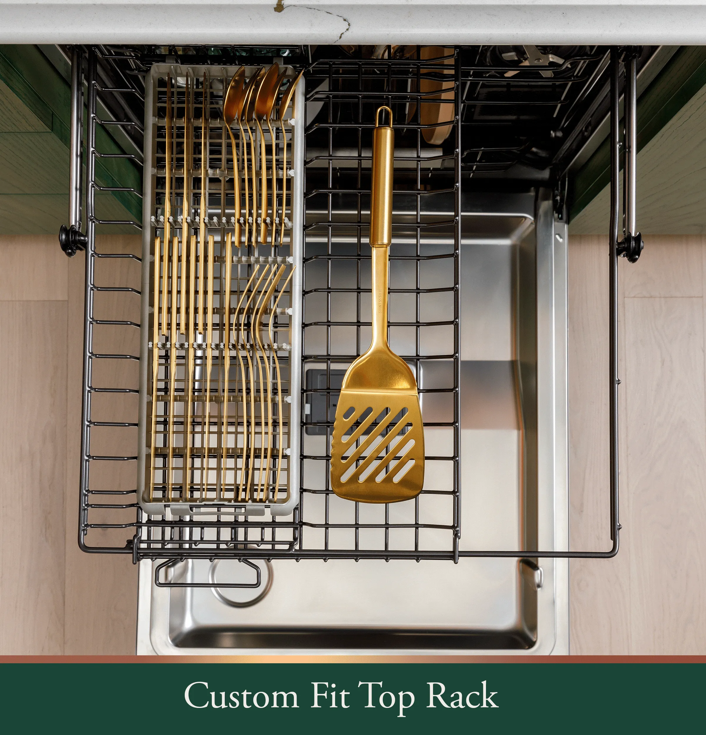 Cafe CDT828P2VS1 Caf&#8482; Customfit Energy Star Stainless Interior Smart Dishwasher With Ultra Wash & Dry. 42 Dba