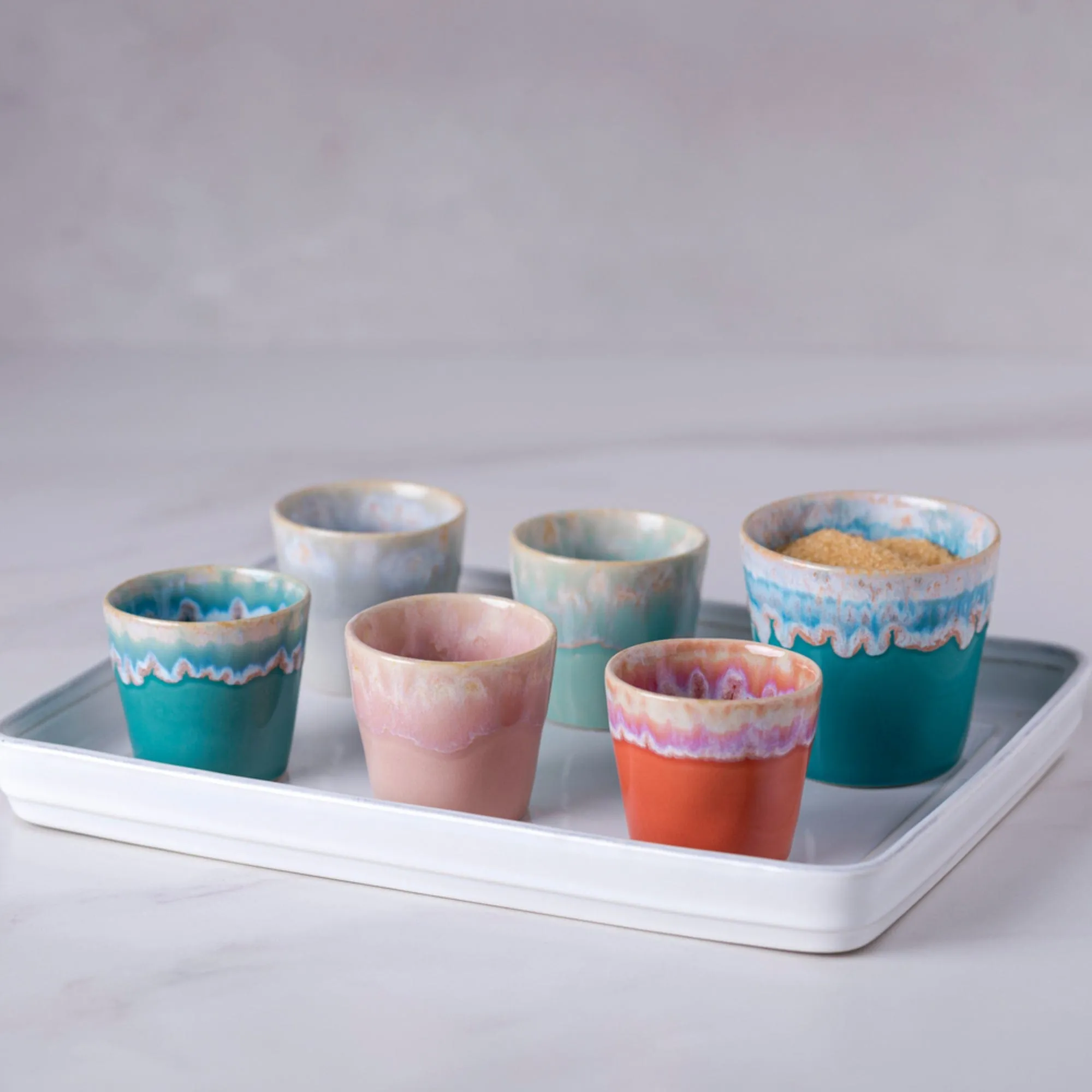 Casafina Grepresso Handmade Fine Stoneware Espresso Cup - Turquoise