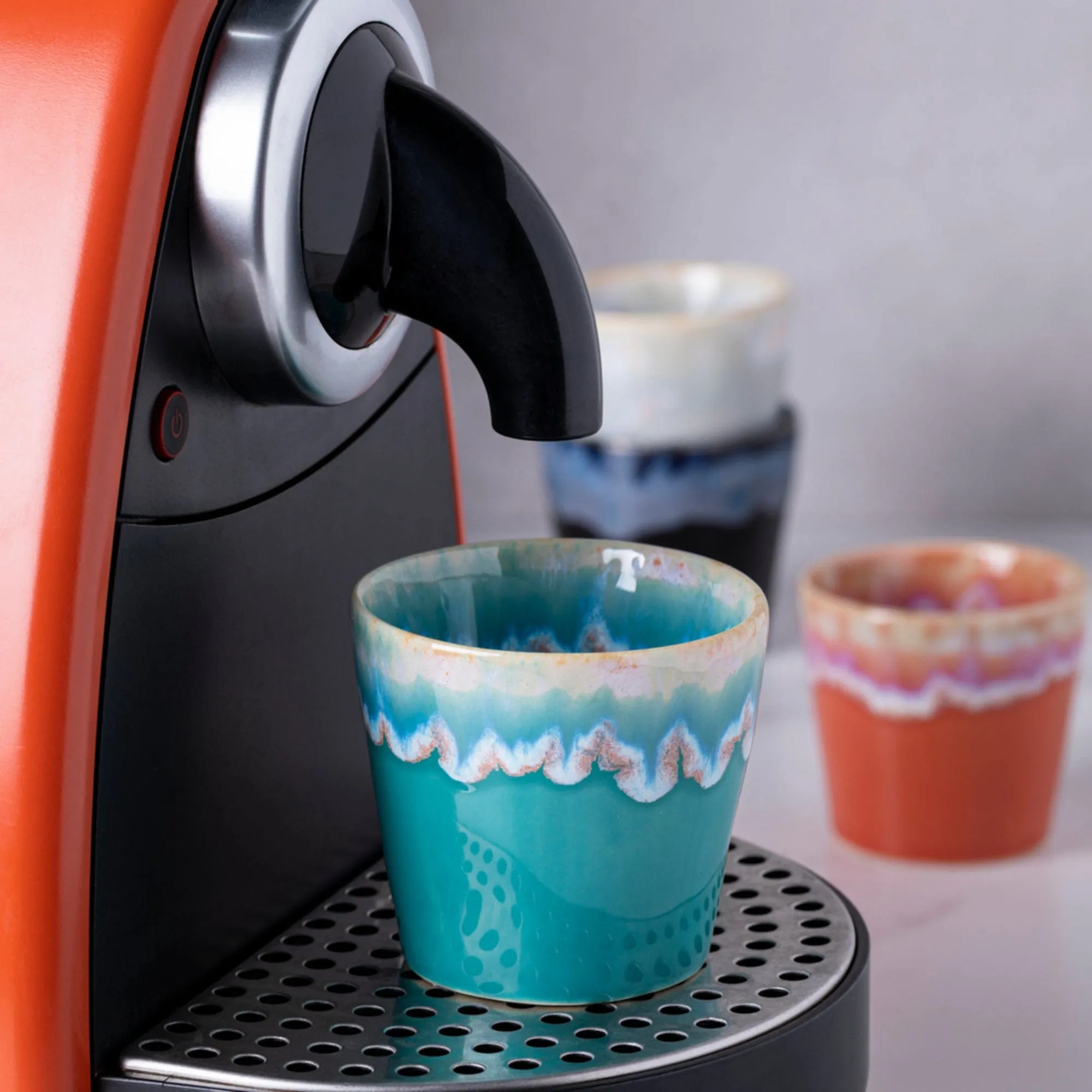Casafina Grepresso Handmade Fine Stoneware Espresso Cup - Turquoise