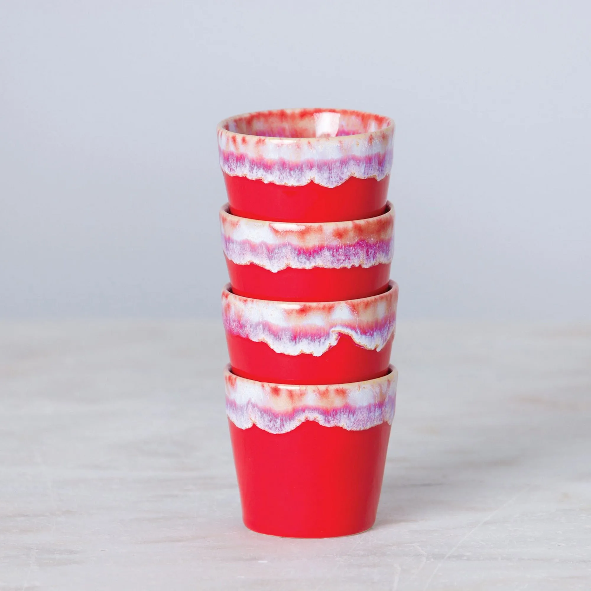 Casafina Grepresso Handmade Fine Stoneware Lungo Cup - Red