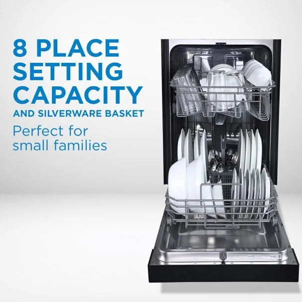 Danby DDW1804EB Danby 18 Black Built In Dishwasher
