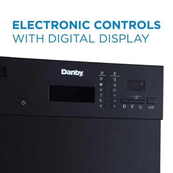 Danby DDW1804EB Danby 18 Black Built In Dishwasher