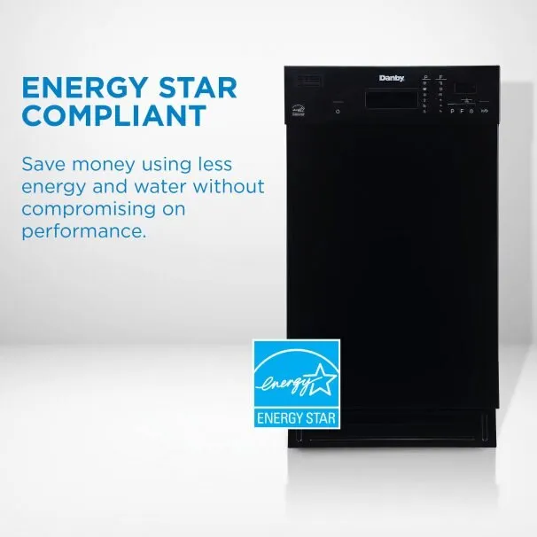 Danby DDW1804EB Danby 18 Black Built In Dishwasher