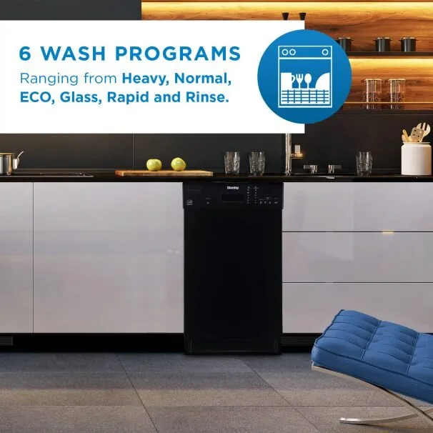 Danby DDW1804EB Danby 18 Black Built In Dishwasher