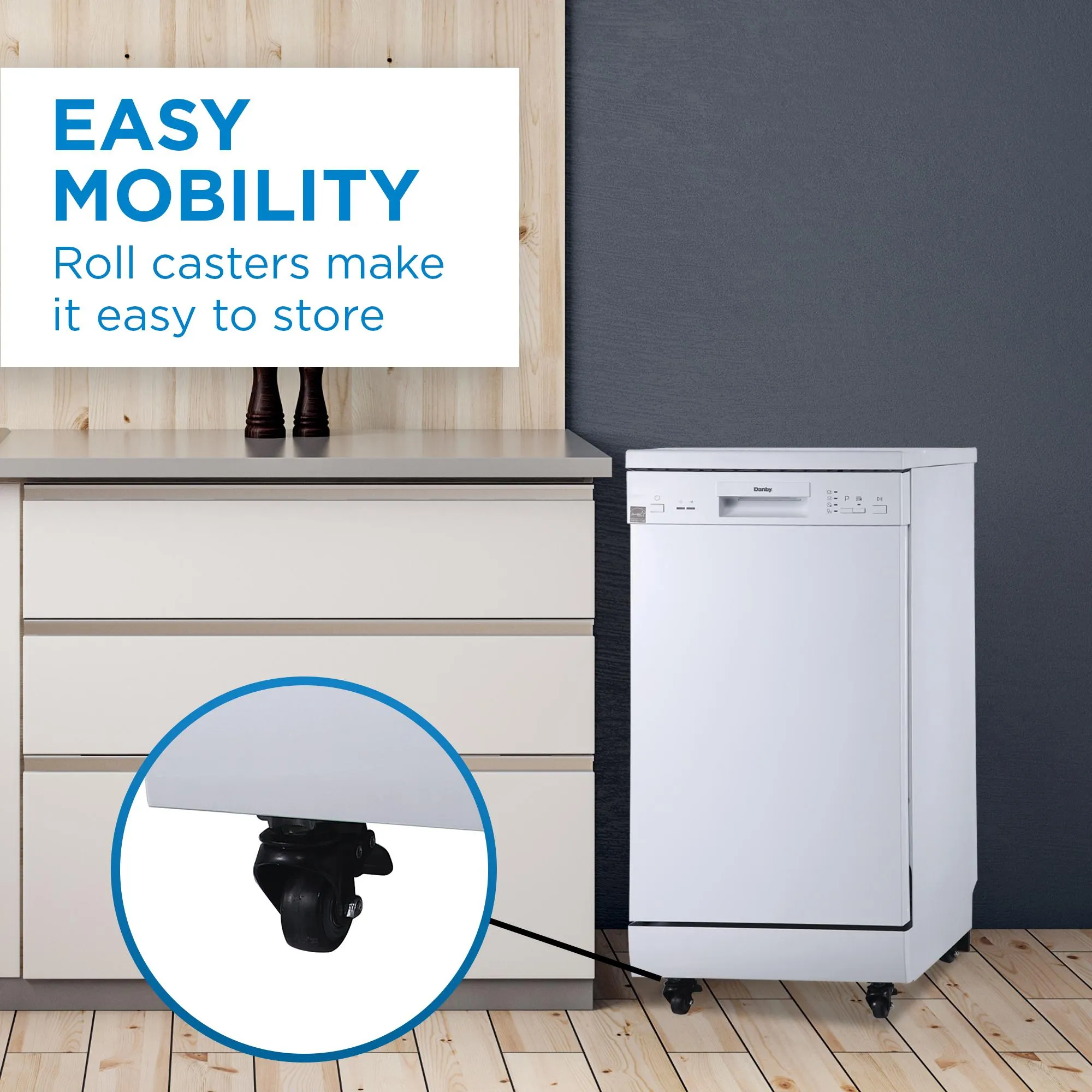 Danby DDW1805EWP Danby 18 Portable Dishwasher