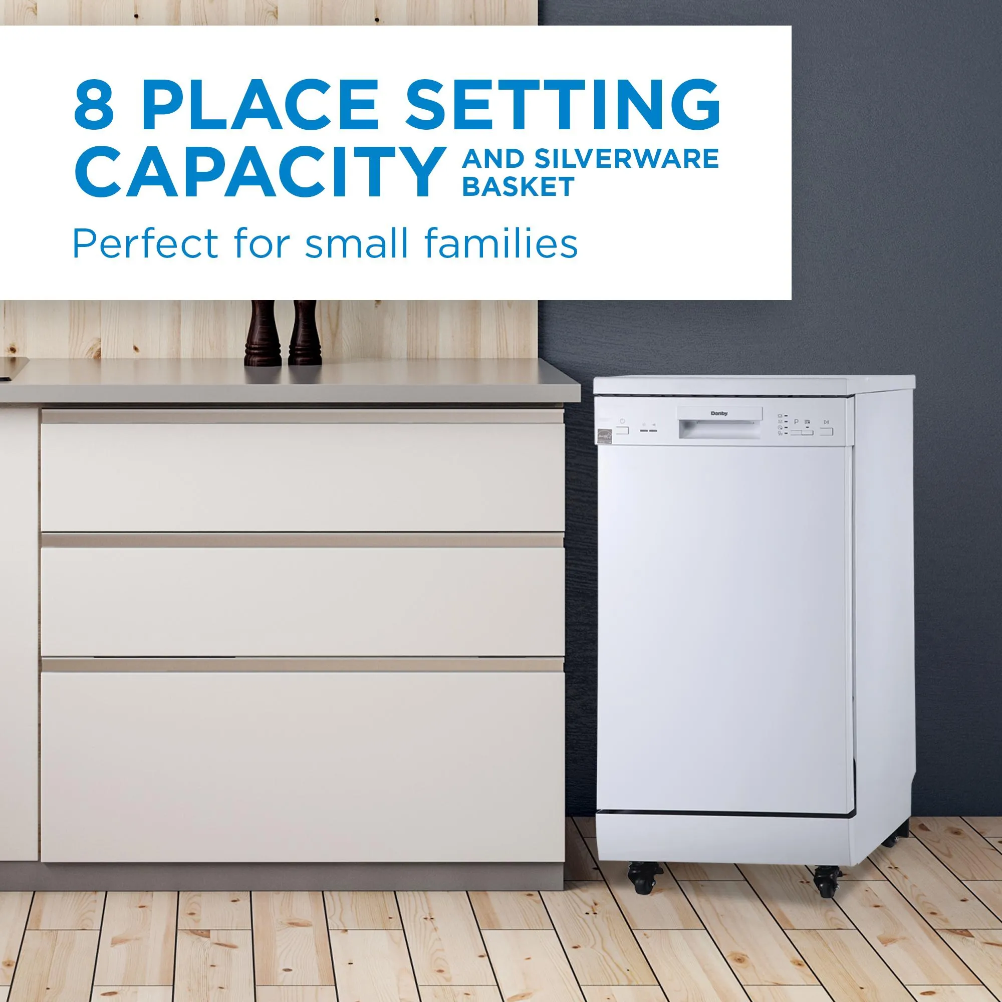 Danby DDW1805EWP Danby 18 Portable Dishwasher