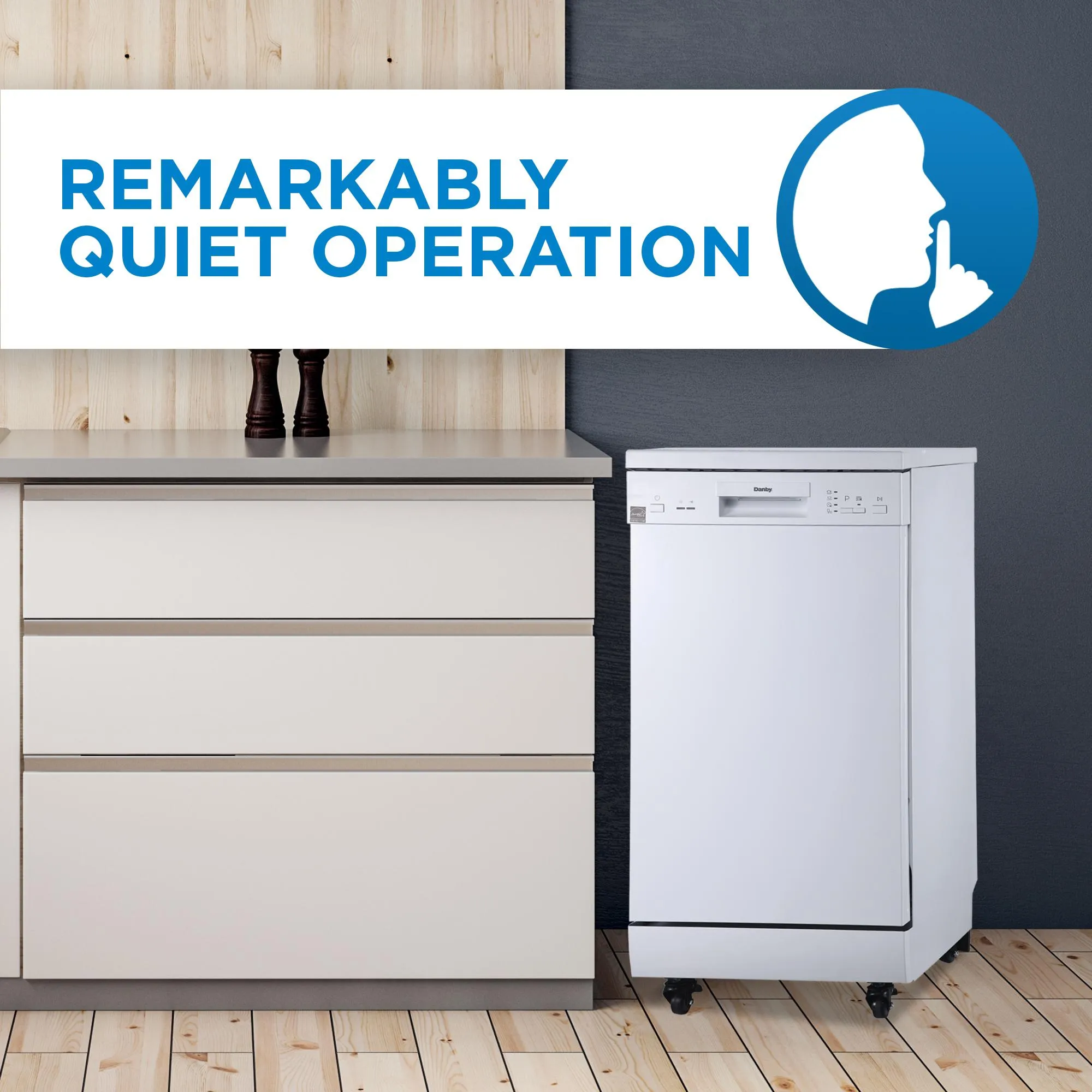 Danby DDW1805EWP Danby 18 Portable Dishwasher