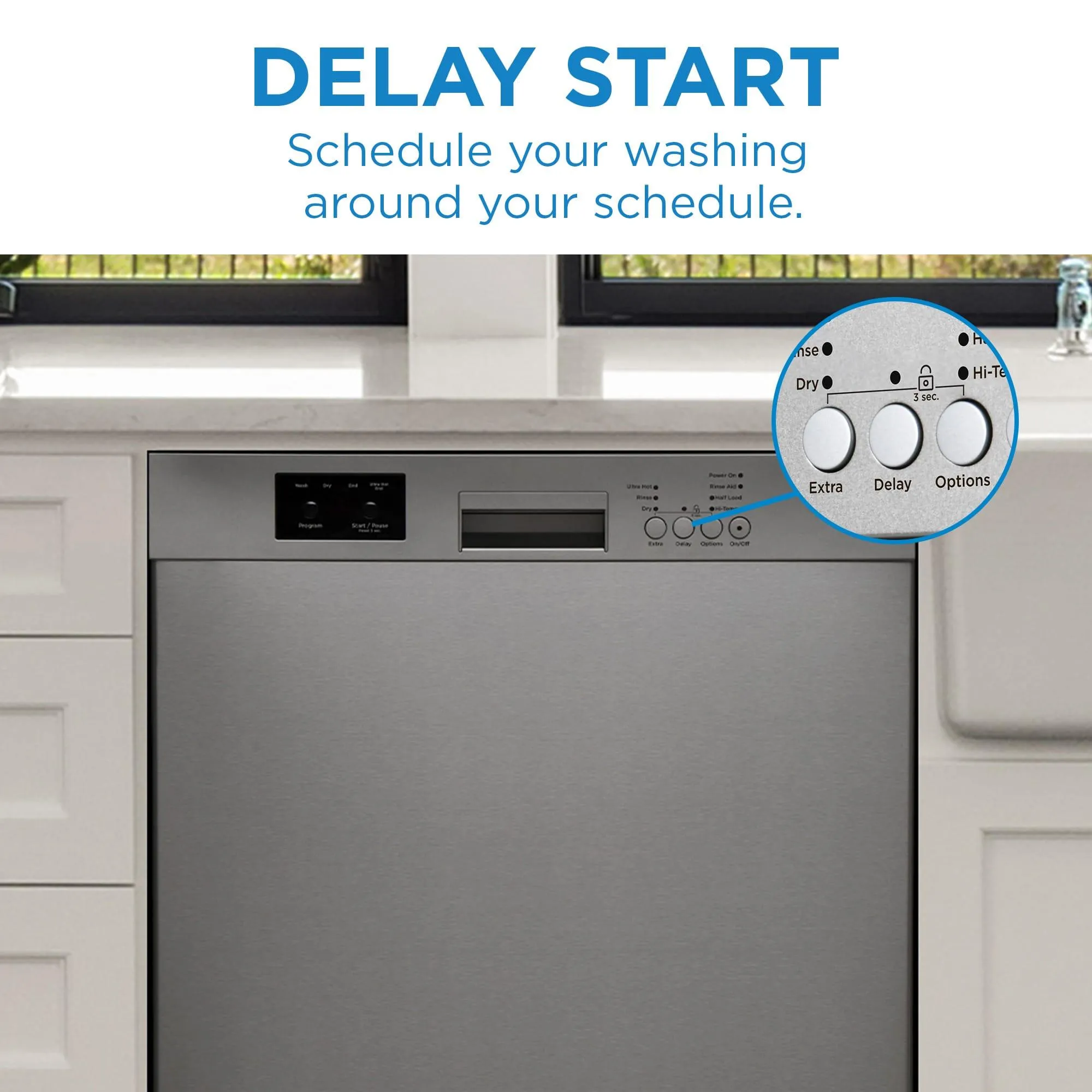 Danby DDW2400ESS Danby 24 Built In Dishwasher In Stainless Steel