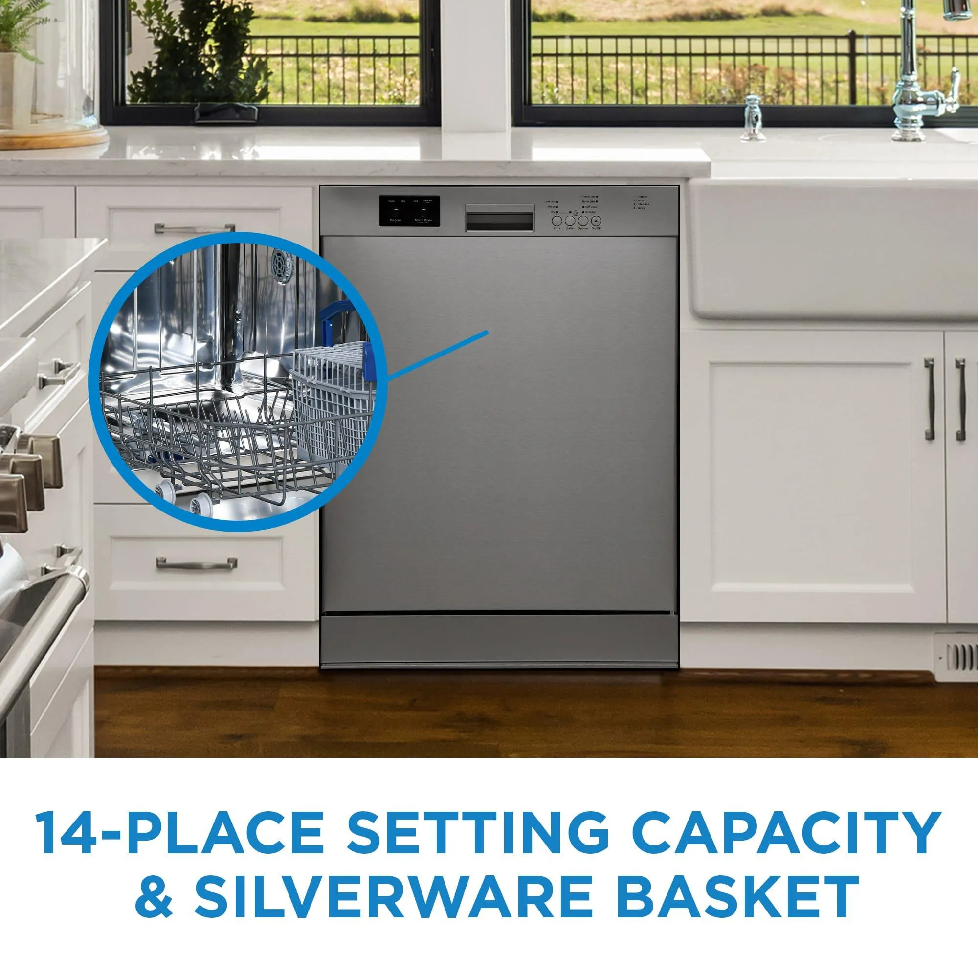 Danby DDW2400ESS Danby 24 Built In Dishwasher In Stainless Steel