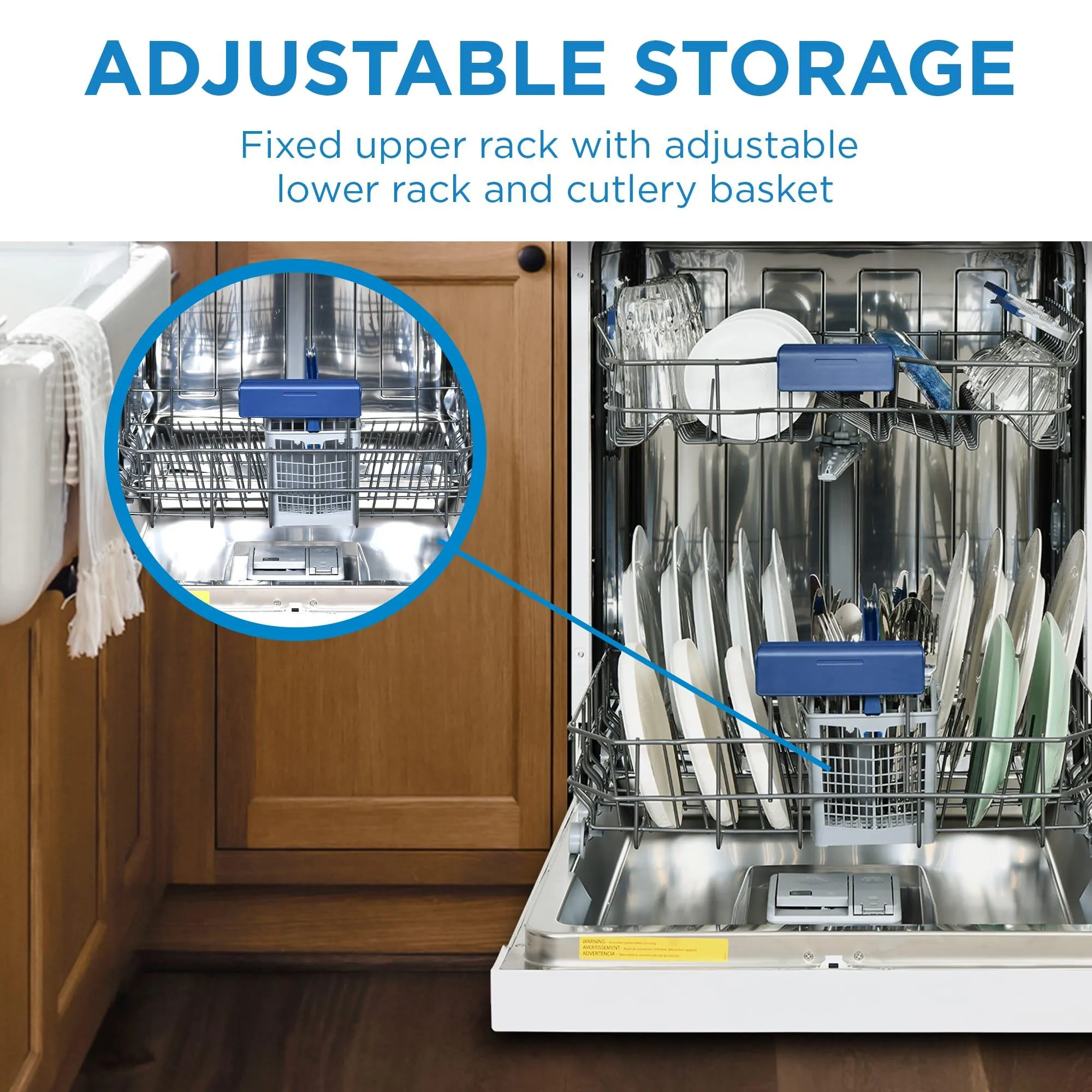 Danby DDW2400EW Danby 24 Wide Built-In Dishwasher In White