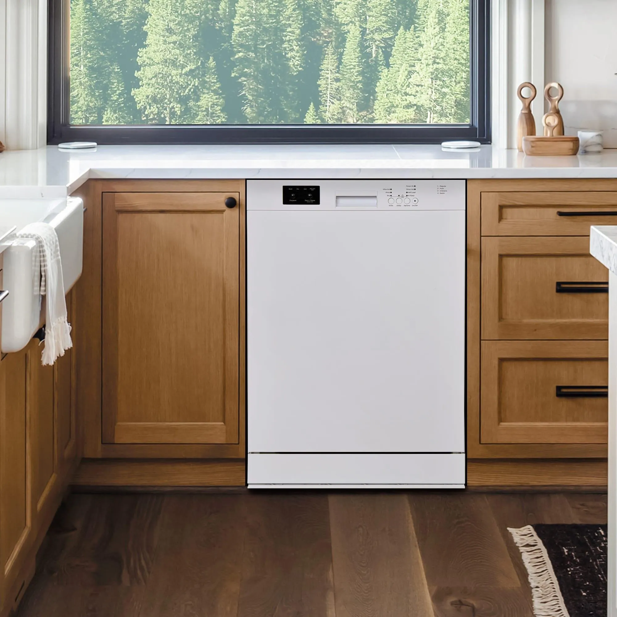 Danby DDW2400EW Danby 24 Wide Built-In Dishwasher In White