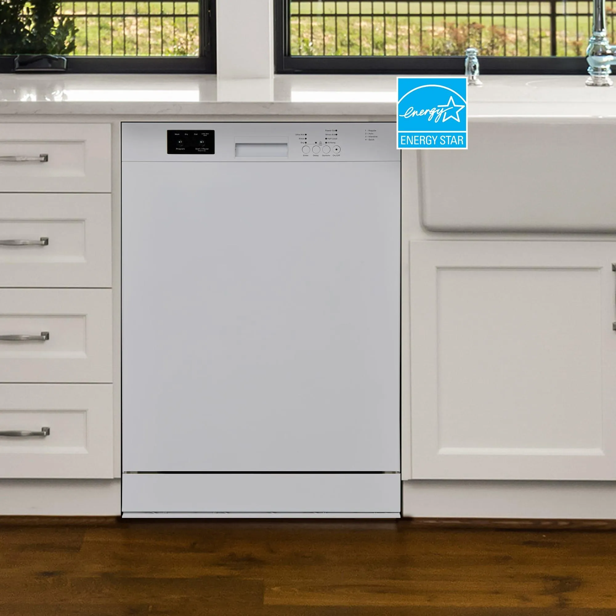 Danby DDW2400EW Danby 24 Wide Built-In Dishwasher In White
