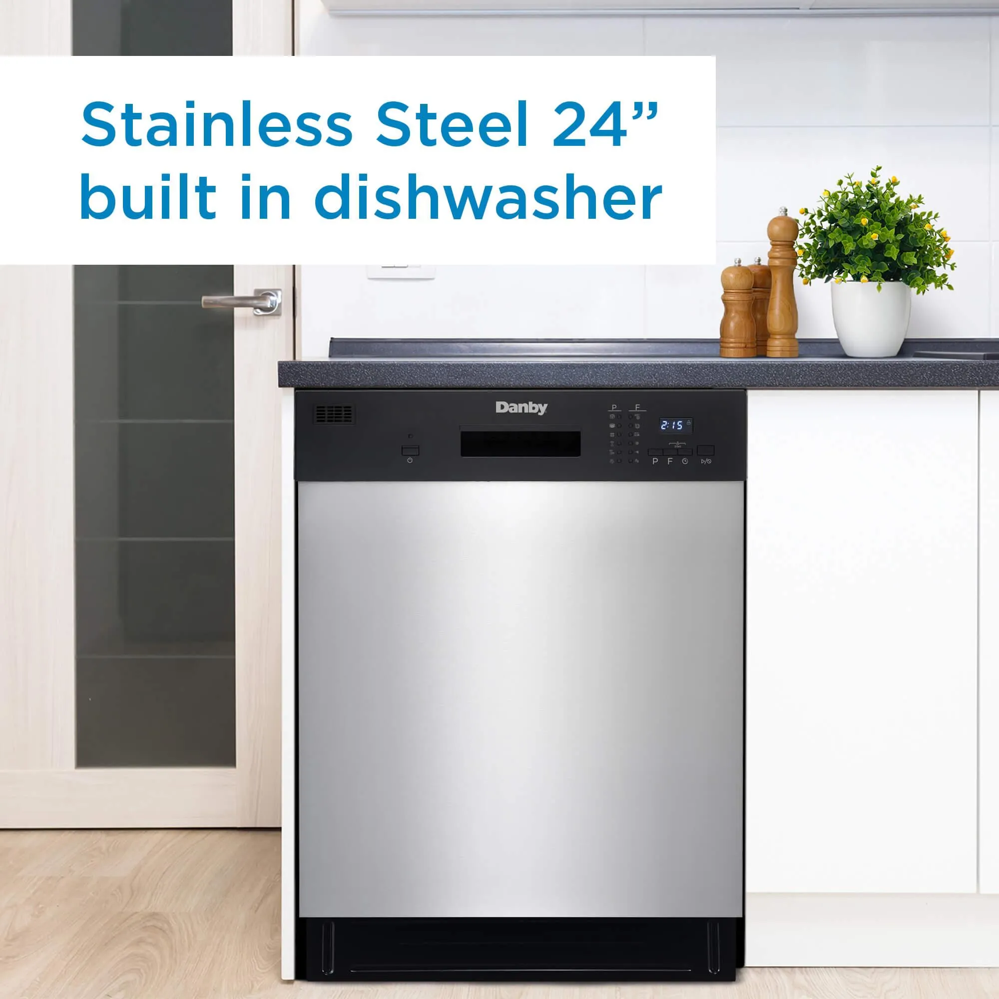 Danby DDW2404EBSS Danby 24 Stainless Full Size Dishwasher