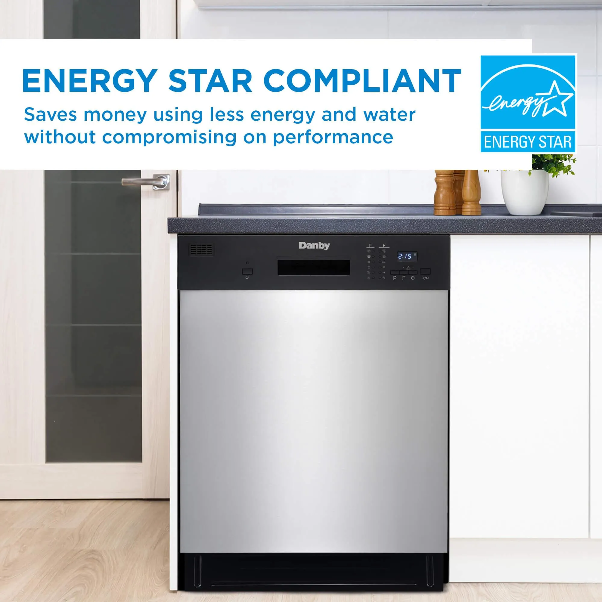 Danby DDW2404EBSS Danby 24 Stainless Full Size Dishwasher