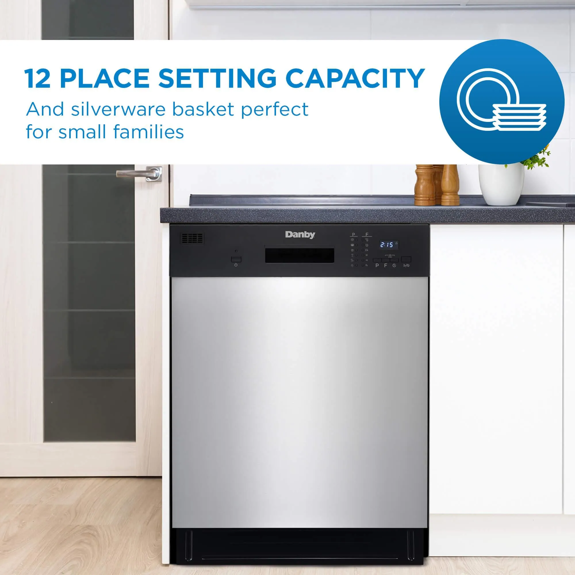 Danby DDW2404EBSS Danby 24 Stainless Full Size Dishwasher