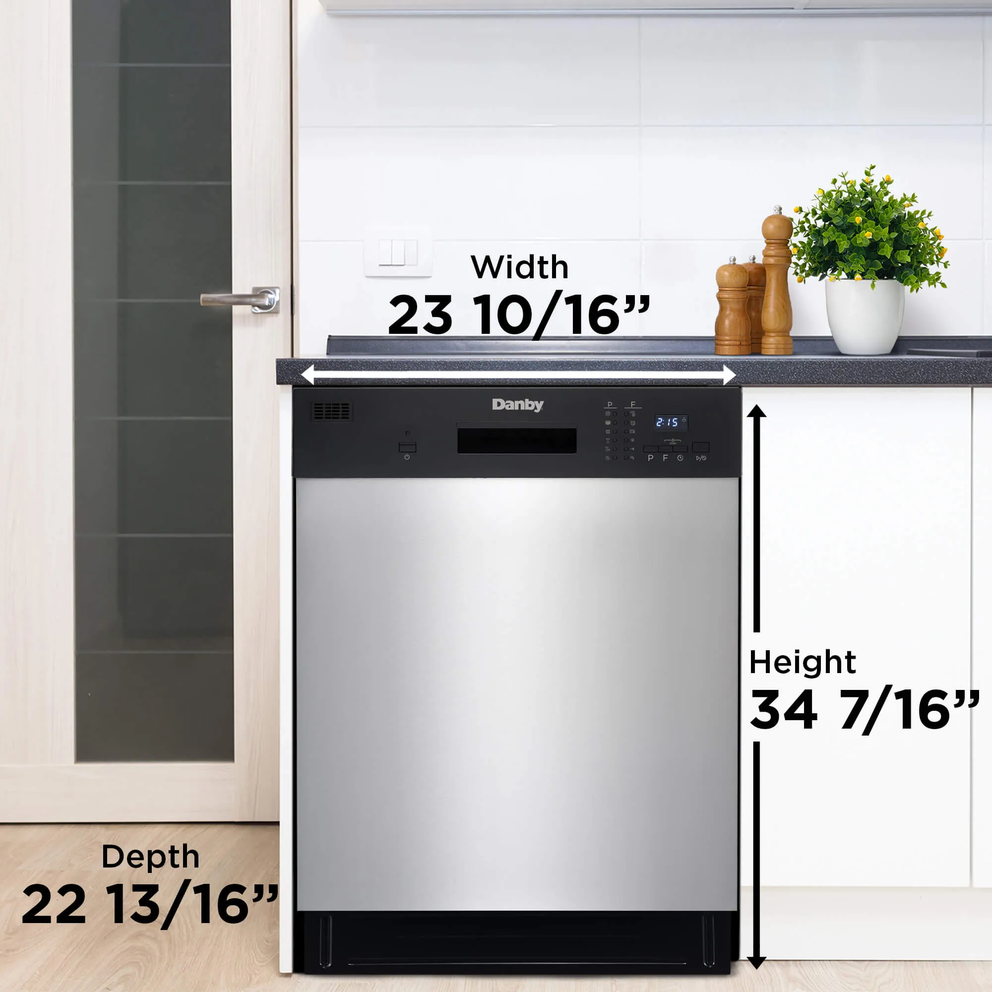 Danby DDW2404EBSS Danby 24 Stainless Full Size Dishwasher