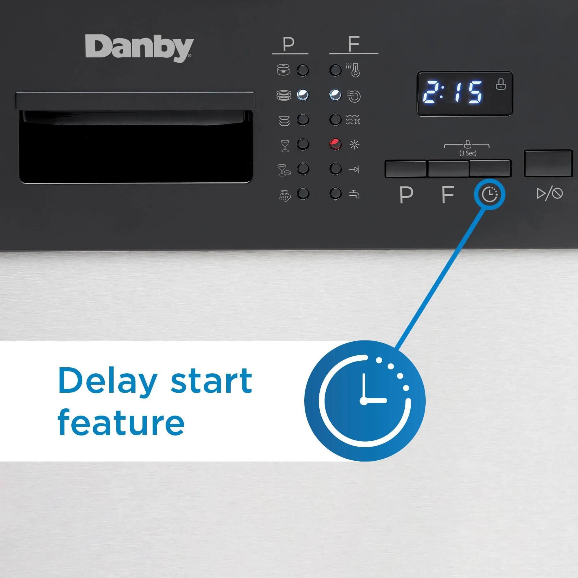Danby DDW2404EBSS Danby 24 Stainless Full Size Dishwasher