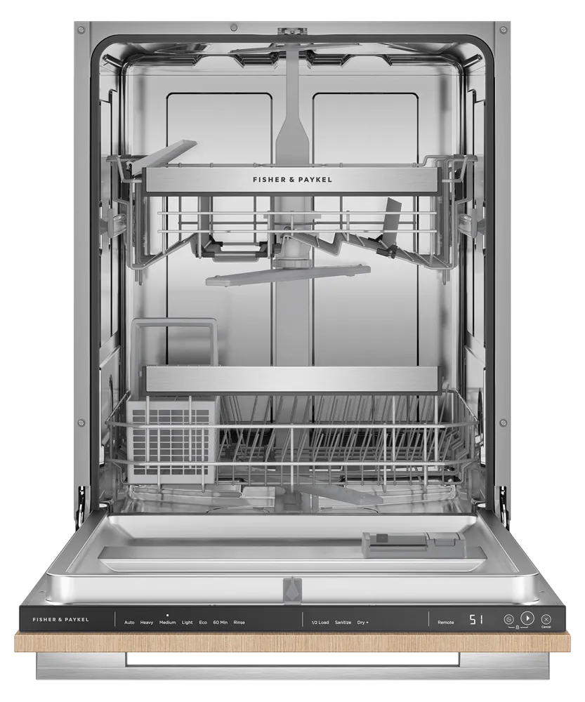 Fisher & Paykel DW24UT2I2 Integrated Dishwasher. Tall. Sanitize