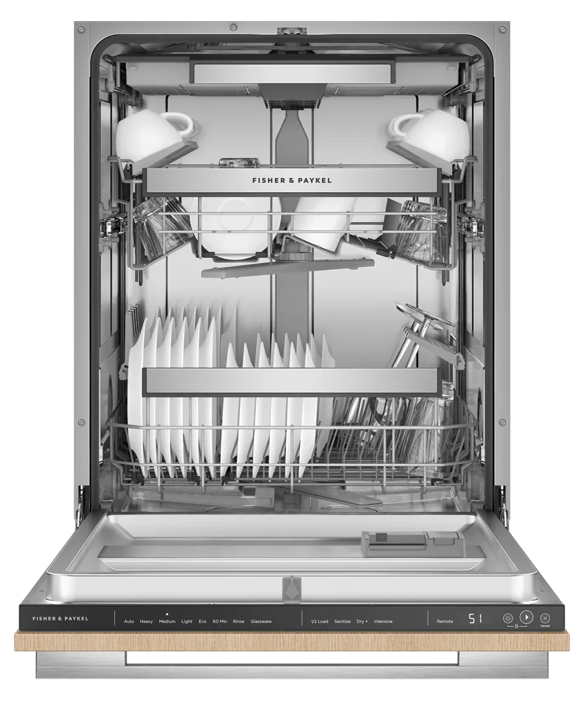 Fisher & Paykel DW24UT4I2 Integrated Dishwasher. Tall. Sanitize